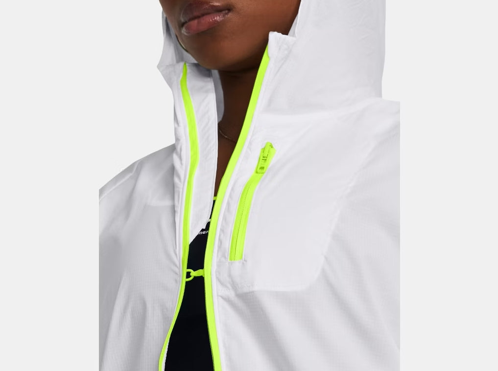 UA Launch Lightweight Jacket W White