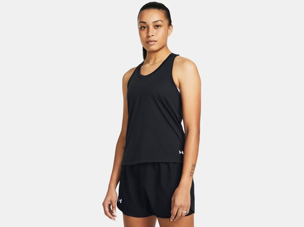 UA Launch Singlet W Black