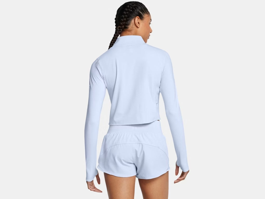 UA Launch Elite Half Zip W Nimbus Blue