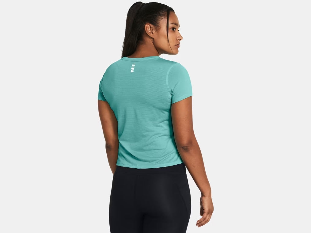 UA Launch Short Sleeve W Radial Turquoise