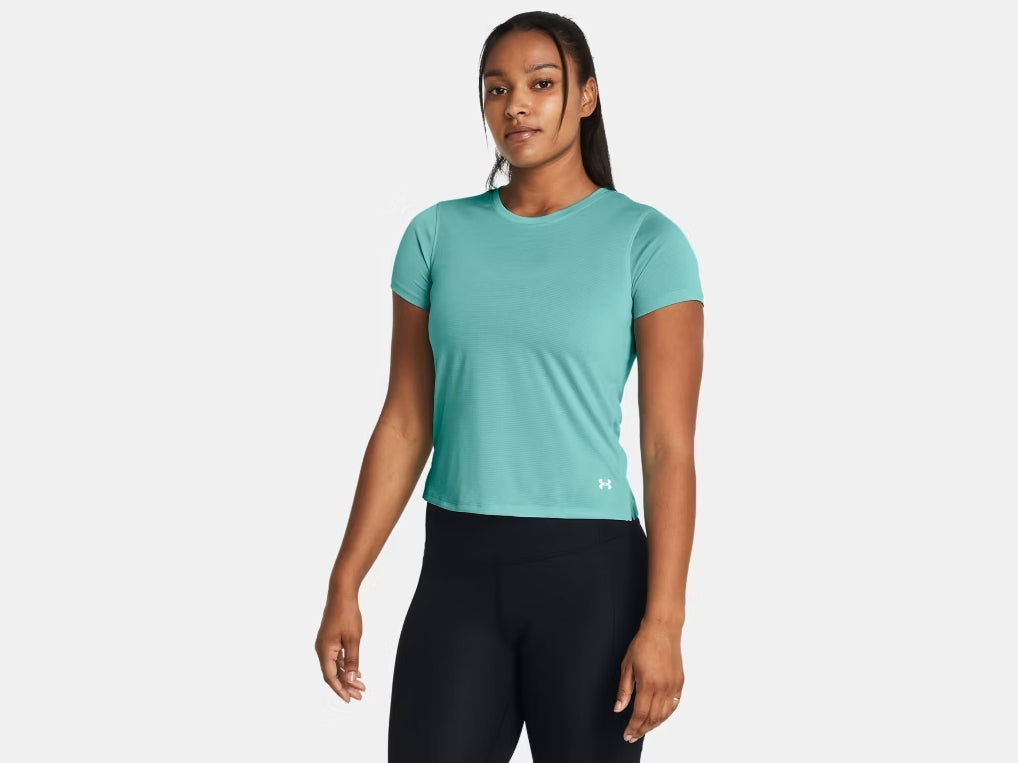 UA Launch Short Sleeve W Radial Turquoise