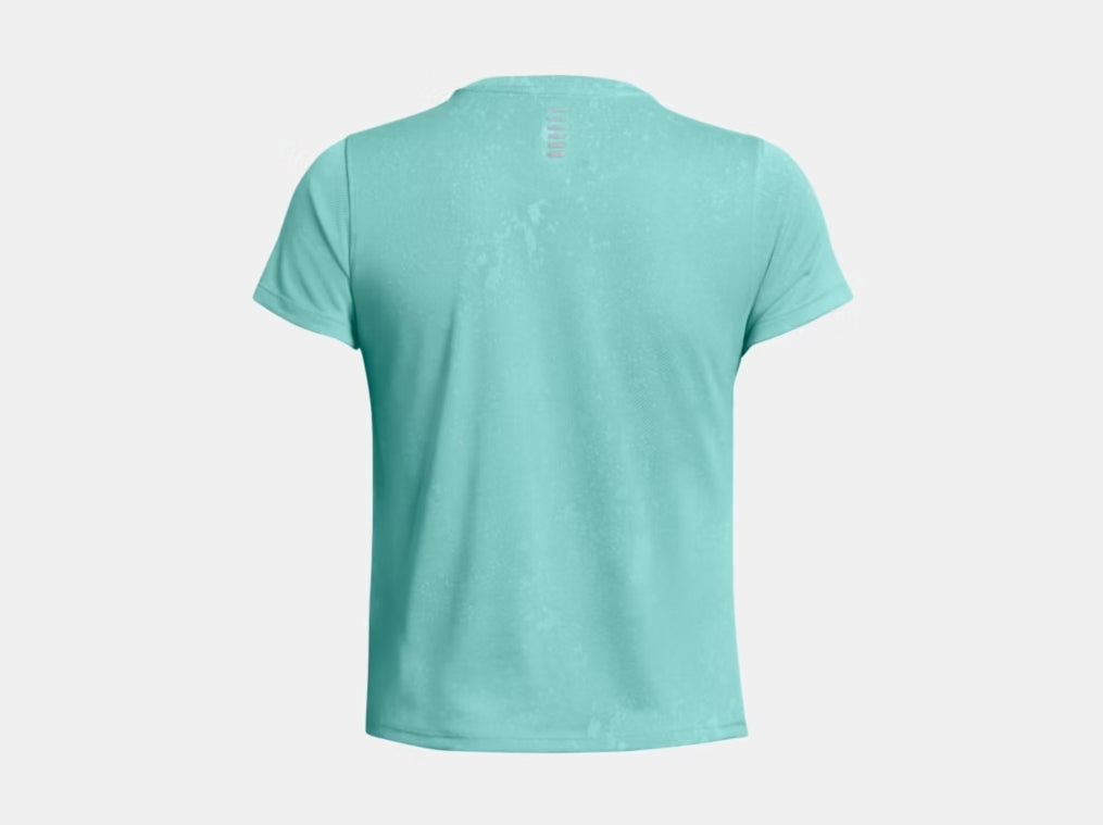 UA Launch Splatter Short Sleeve W Radial Turquoise