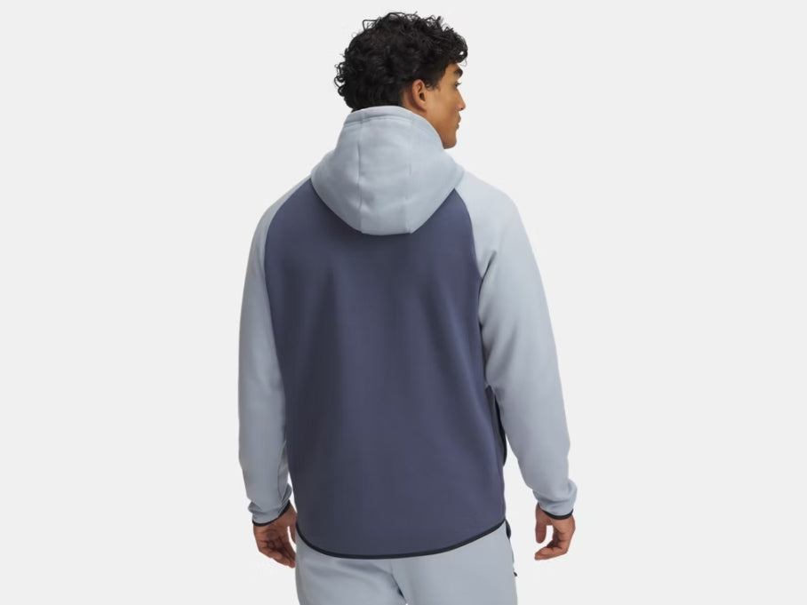 UA Unstoppable Fleece Full-Zip Hoodie M Harbor Blue