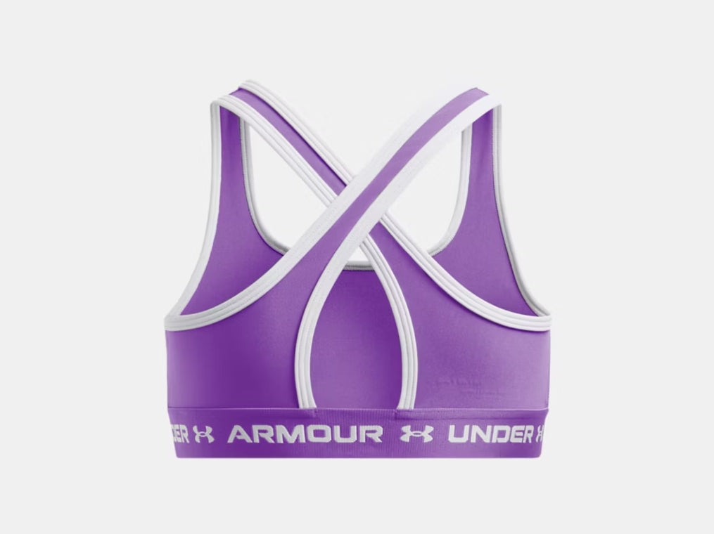 UA Crossback Sports Bra Girls' Salt Purple