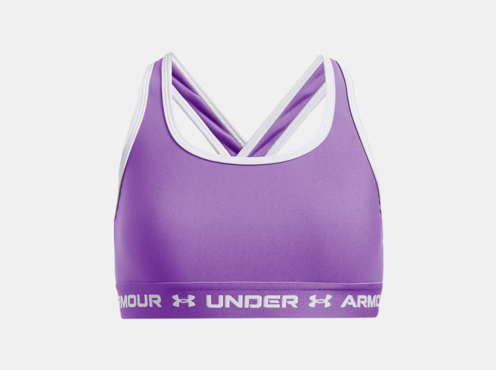 UA Crossback Sports Bra Girls' Salt Purple