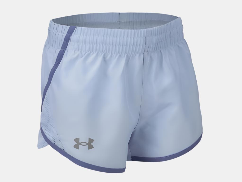 UA Fly-By 3" Shorts Girls' Blue