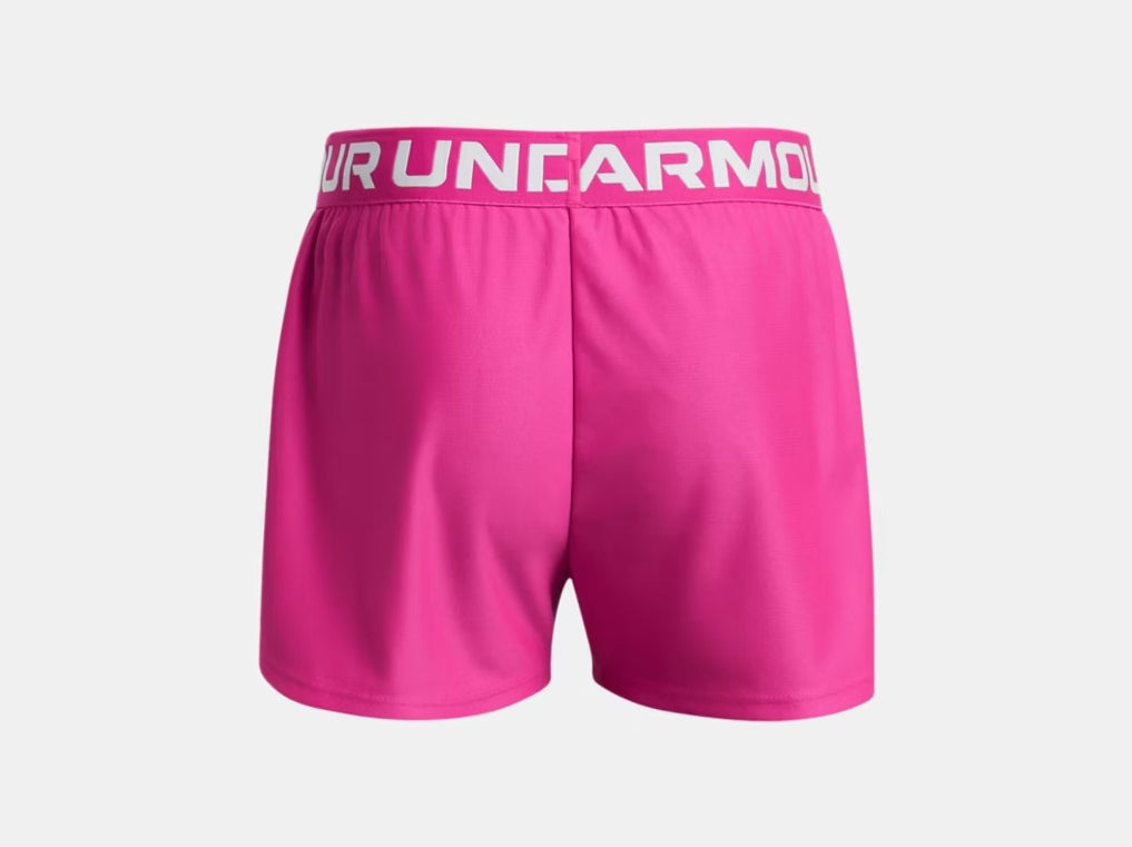 UA Play Up Shorts Girls' Rebel Pink