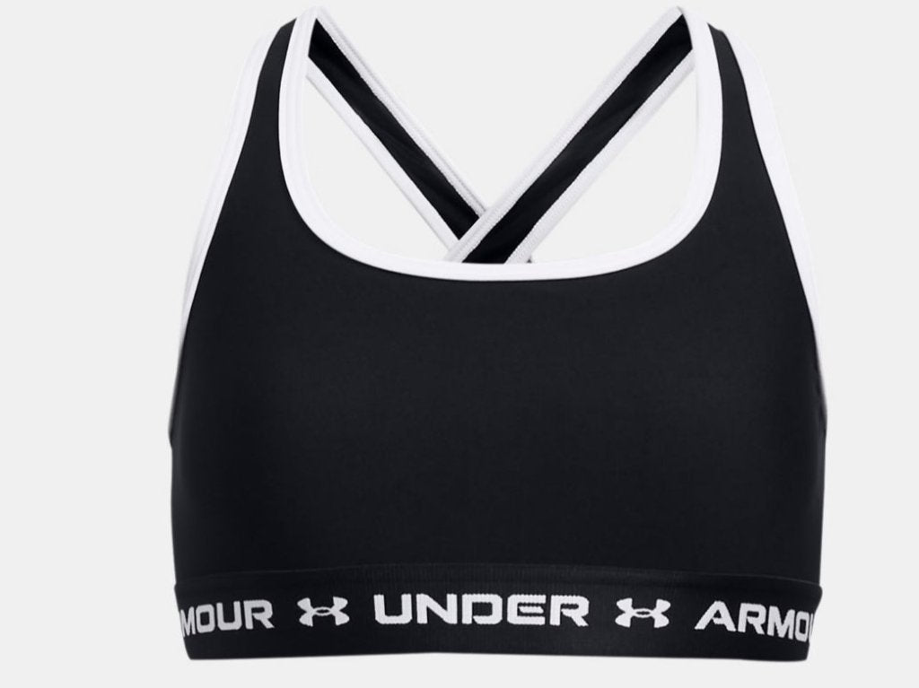 UA Crossback Sports Bra Girls' Black