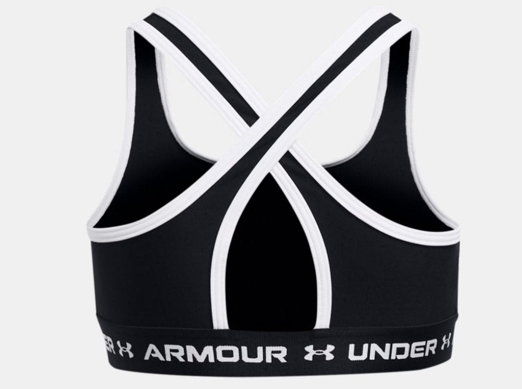 UA Crossback Sports Bra Girls' Black