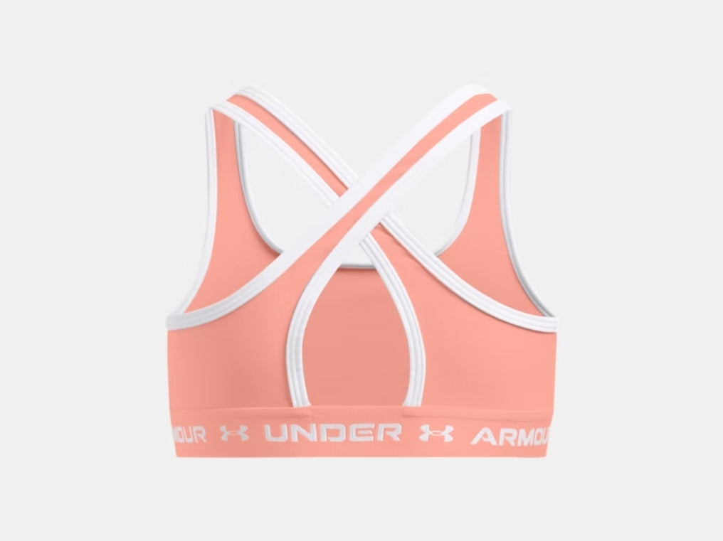 UA Crossback Sports Bra Girls' Flare Orange