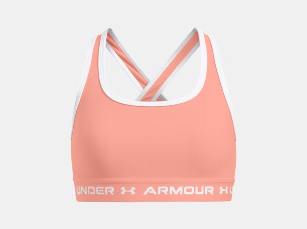 UA Crossback Sports Bra Girls' Flare Orange