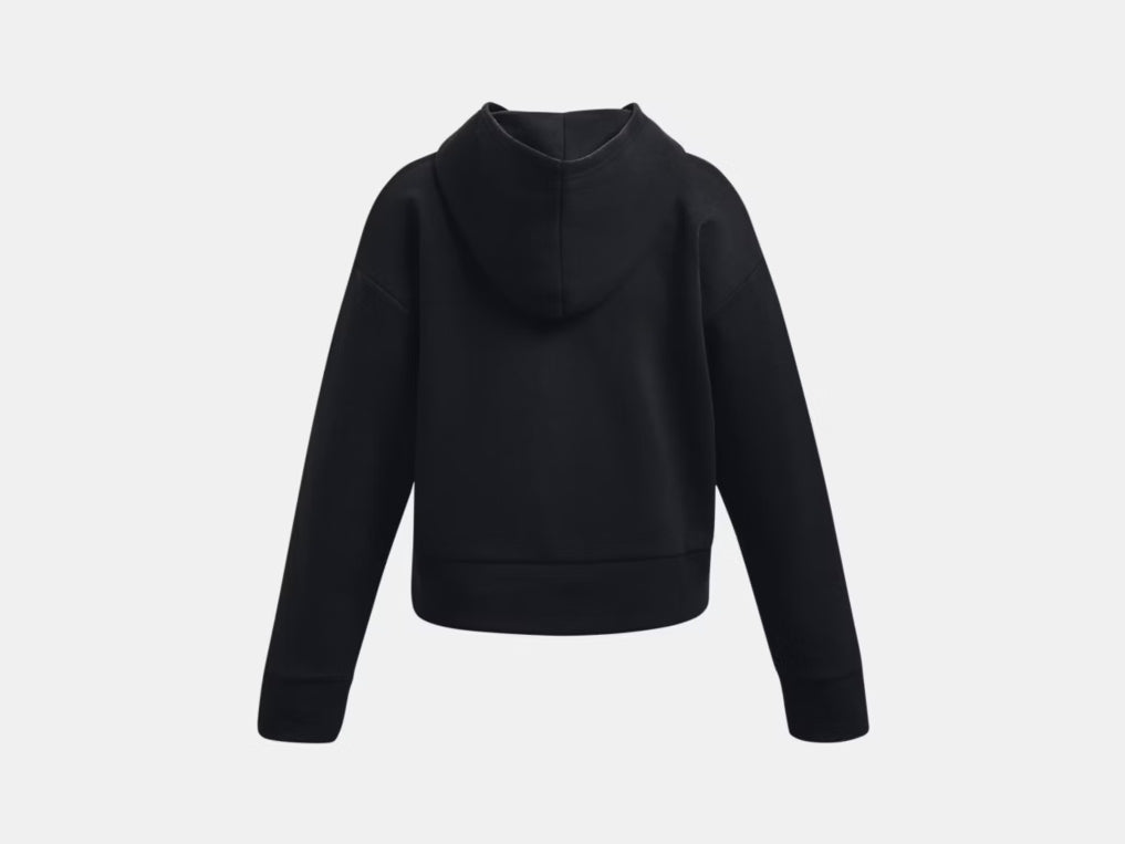 UA Rival Fleece Crop Hoodie Girls' Black