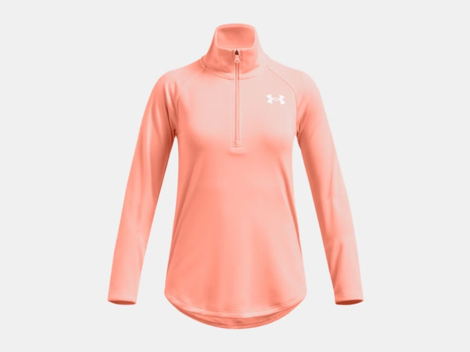 UA Tech™ Graphic ½ Zip Girls' Flare Orange