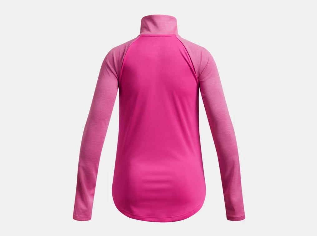 UA Tech™ Graphic ½ Zip Girls' Rebel Pink