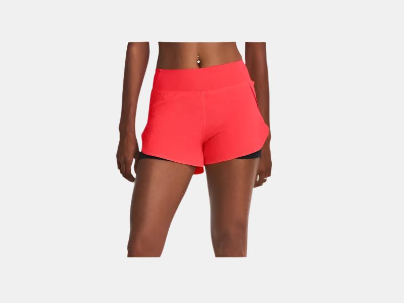 UA Vanish 2-in-1 Shorts W Red/Black