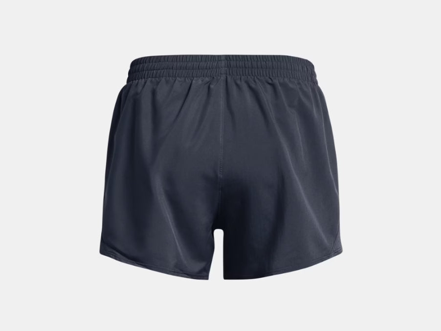 UA Fly-By 3" Shorts W Grey