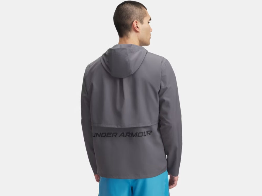 UA Launch Hooded Jacket M Grey