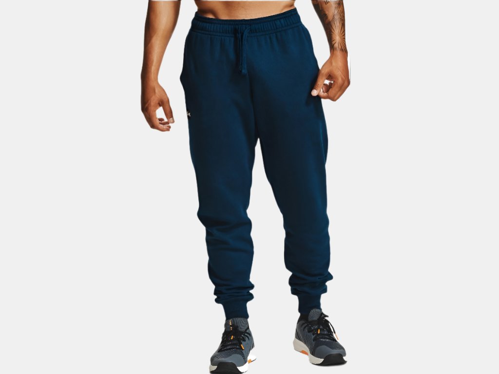 UA Rival Men's Fleece Joggers M Navy