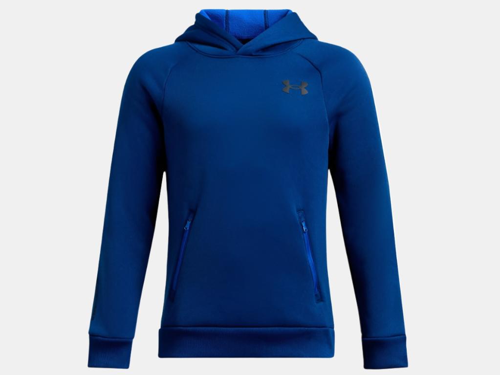 UA Armour Fleece Pro Hoodie Boys' Tech Blue