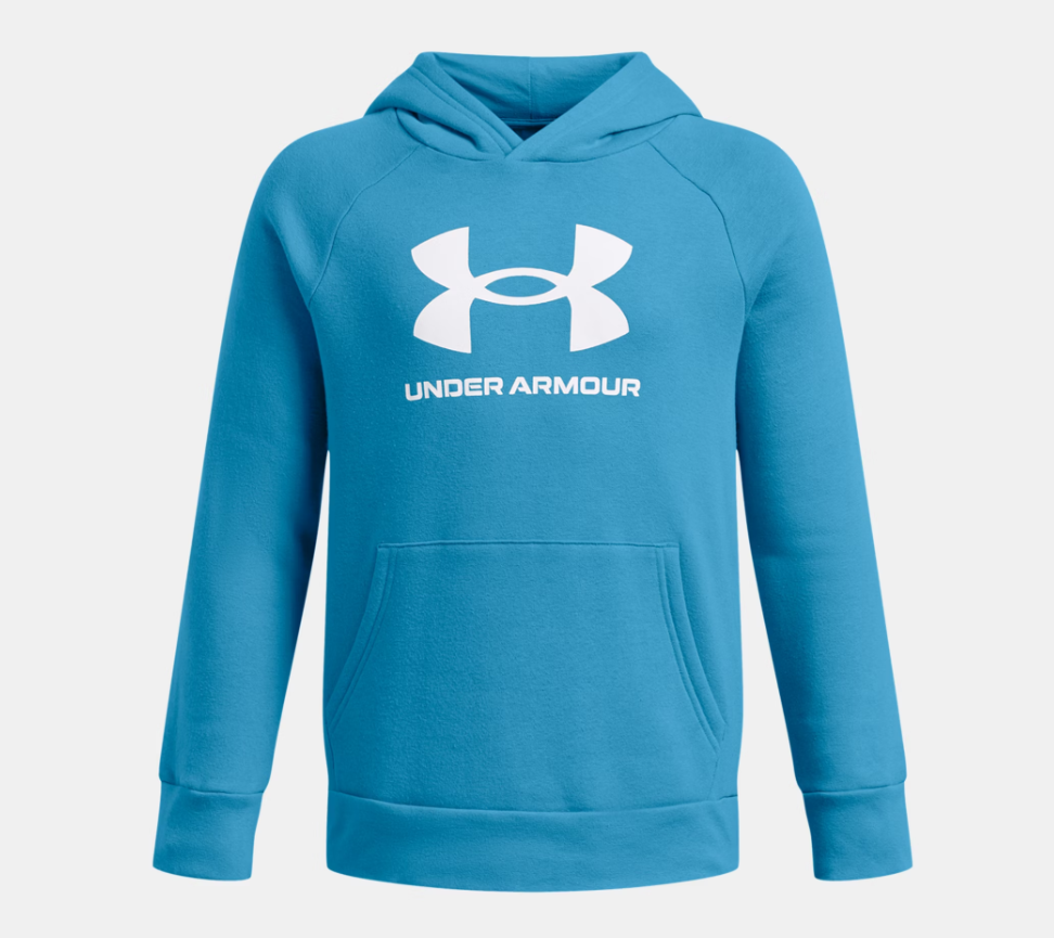 UA Rival Fleece Logo Hoodie B Blue