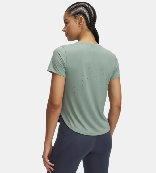 UA Launch Elite Short Sleeve T-Shirt W Silica Green