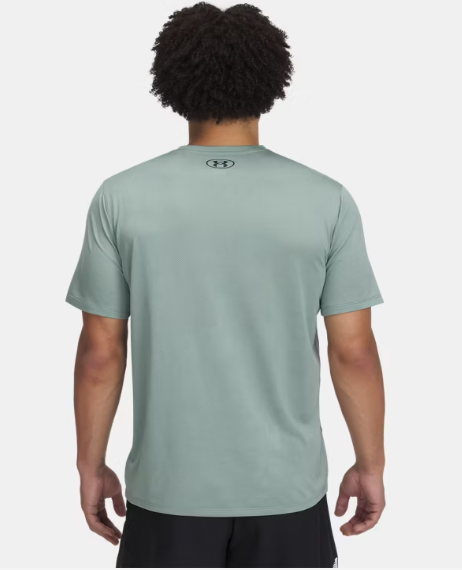 UA Tech Vent Jacquard SS T-Shirt M Silica Green