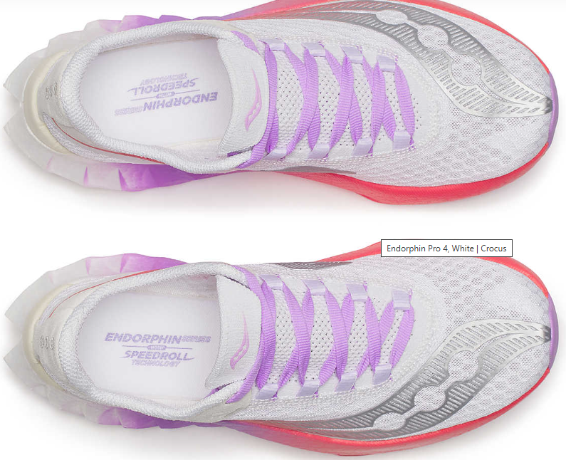 Saucony Endorphin Pro 4 Women's Trainers White / Crocus
