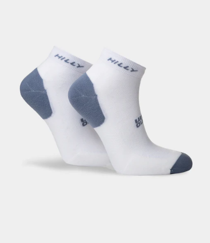 Hilly Active Qtr Twin Pack Wht/Blk/Gry