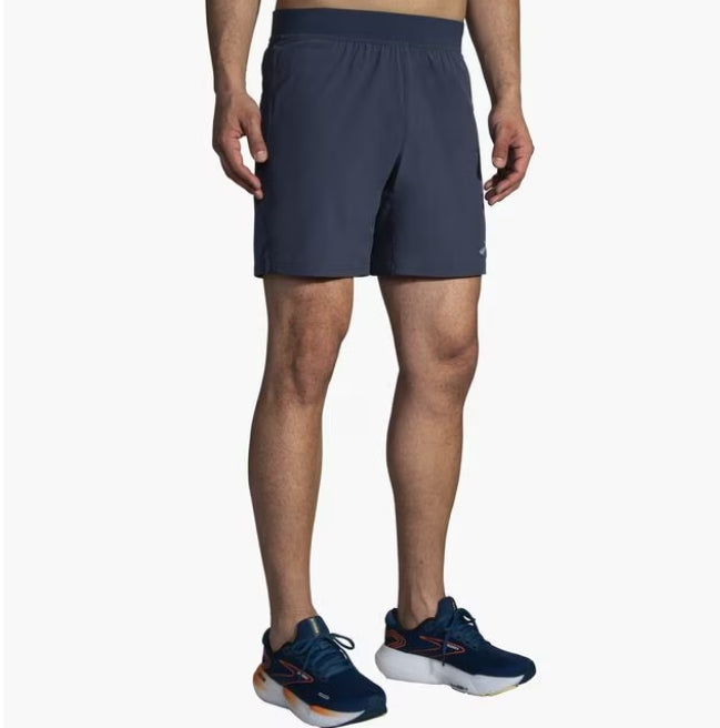 Brooks Sherpa 7" 2-in-1 Short M Blue Slate