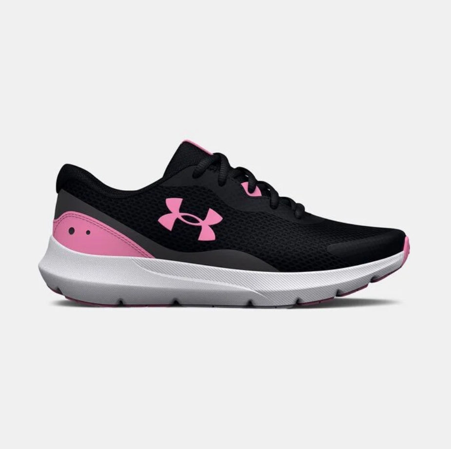 UA Surge 3 Runner Kids Black/Pink