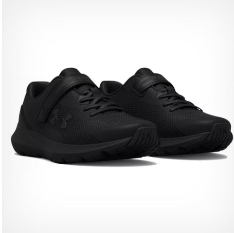 UA Surge 3 AC Runners Kids All Black