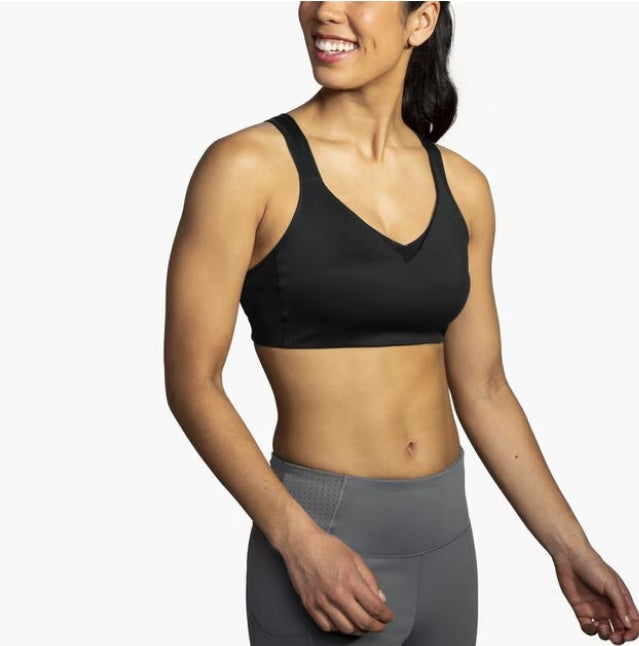 Brooks Drive Convertible Run Bra Black