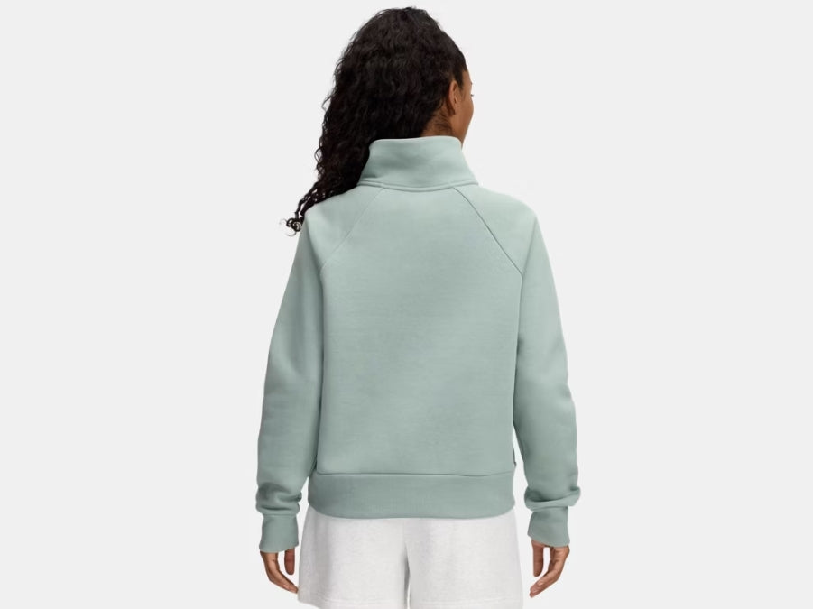 UA Rival Fleece ½ Zip W Green/White