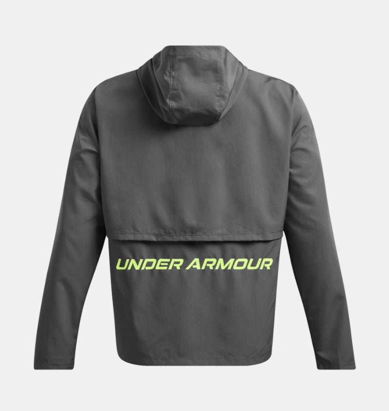 UA Launch Hooded Jacket M Castlerock