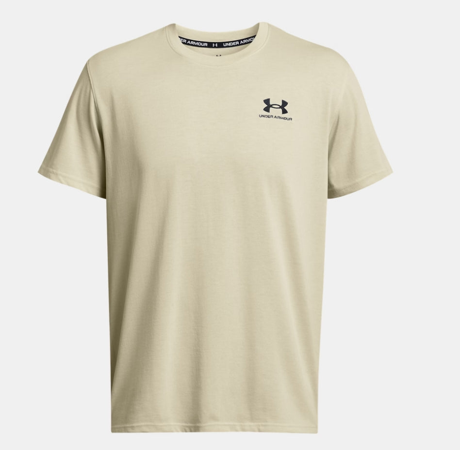 UA Armour Logo Embroidered SS T-Shirt M Caramel