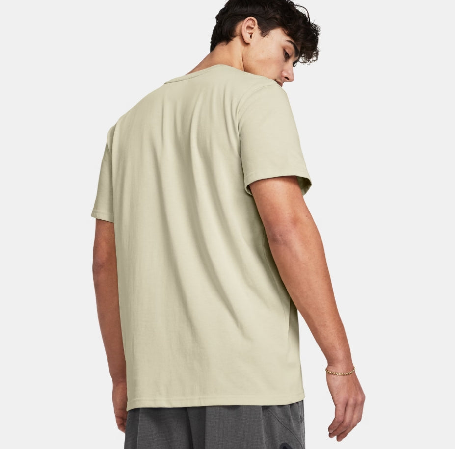 UA Armour Logo Embroidered SS T-Shirt M Caramel