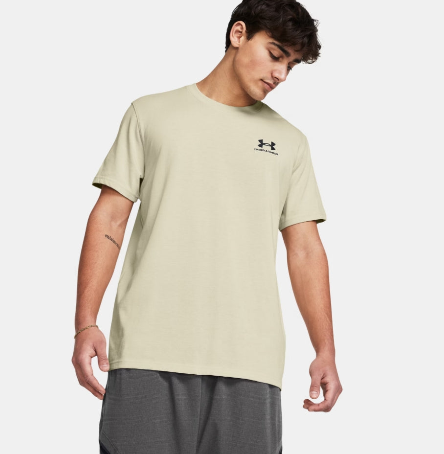 UA Armour Logo Embroidered SS T-Shirt M Caramel