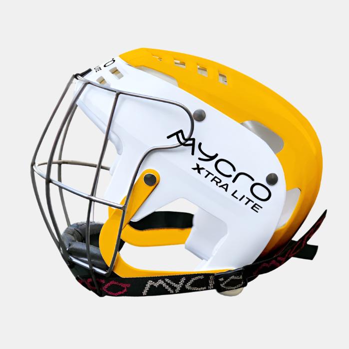 MYCRO Hurling Helmet Amber/White