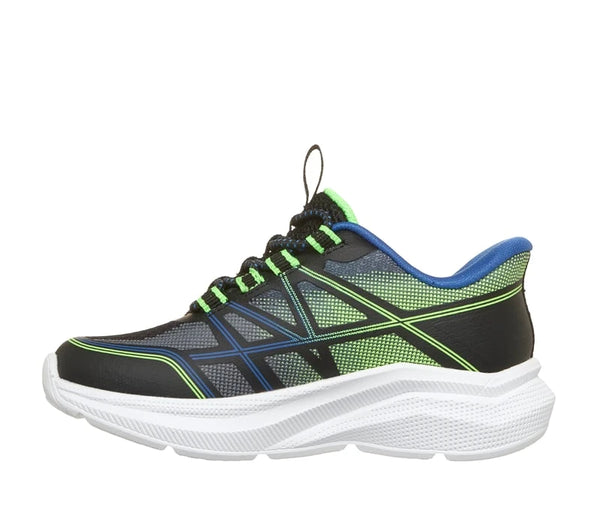 Skechers Slip-ins: Microspec Velocity - Grid-Shift Black / Lime