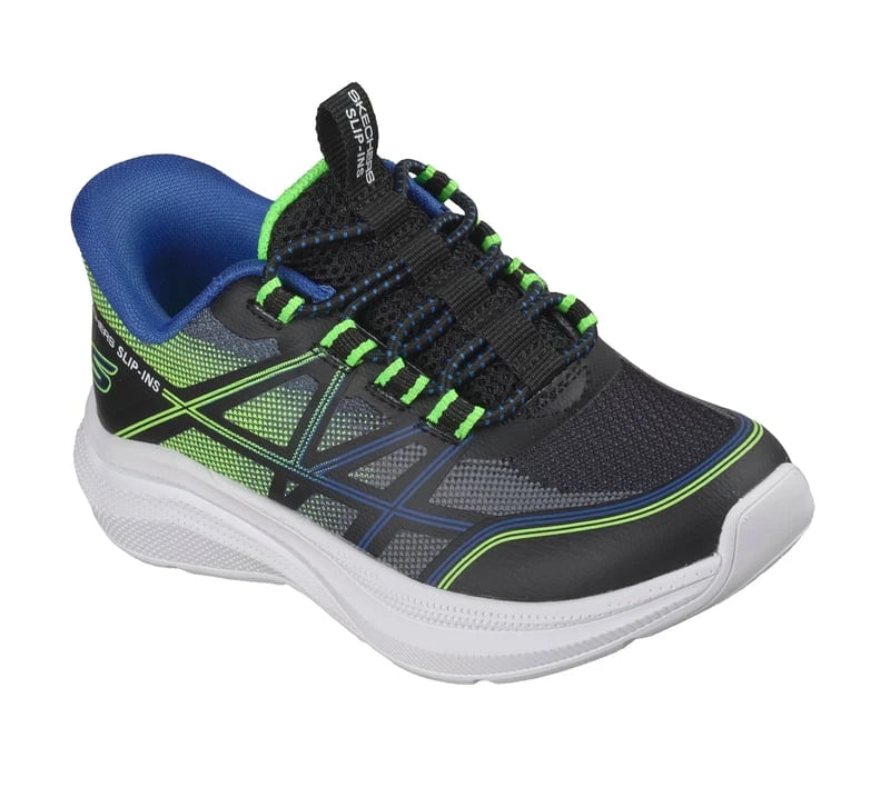 Skechers Slip-ins: Microspec Velocity - Grid-Shift Black / Lime
