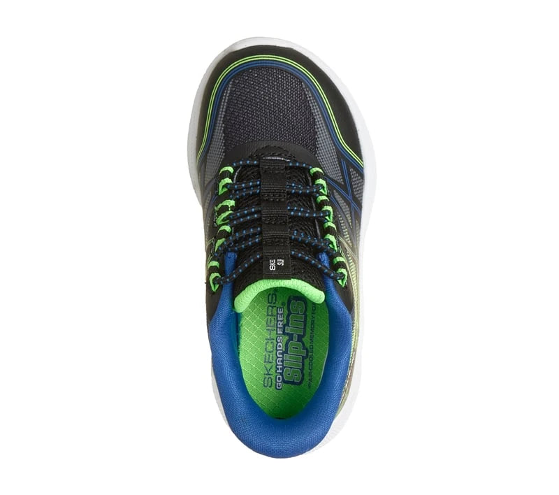 Skechers Slip-ins: Microspec Velocity - Grid-Shift Black / Lime