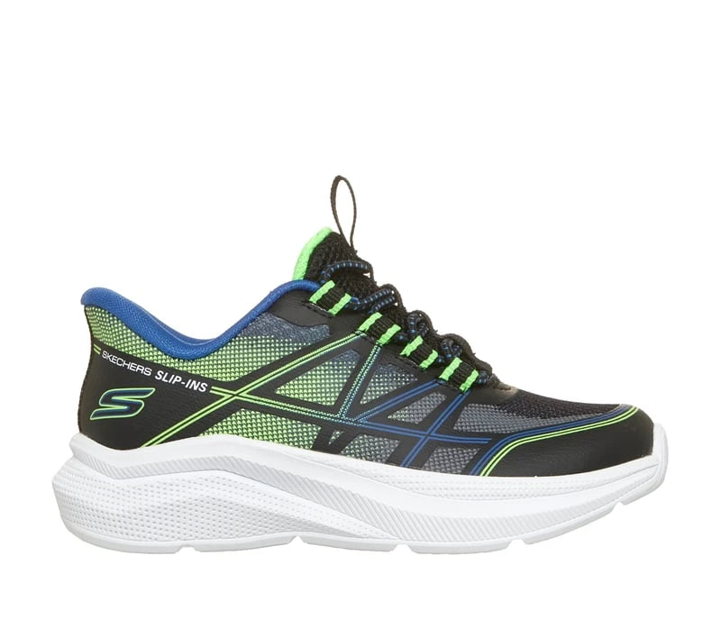 Skechers Slip-ins: Microspec Velocity - Grid-Shift Black / Lime