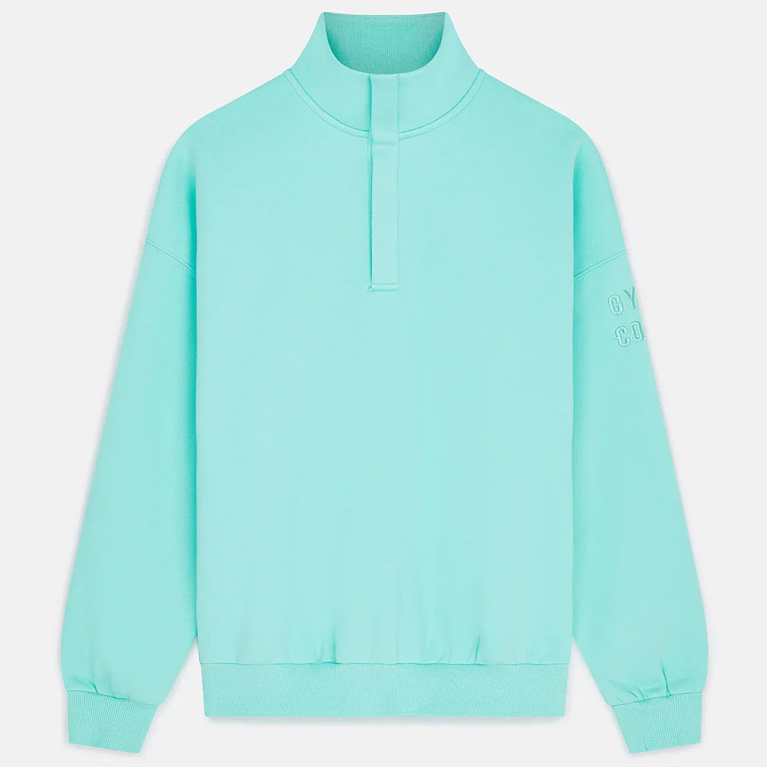 Gym + Coffee Snap Collar Sierra Sweatshirt U Peppermint