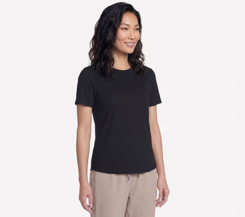 Skechers GO WALK Luxe Rib Tee W Black