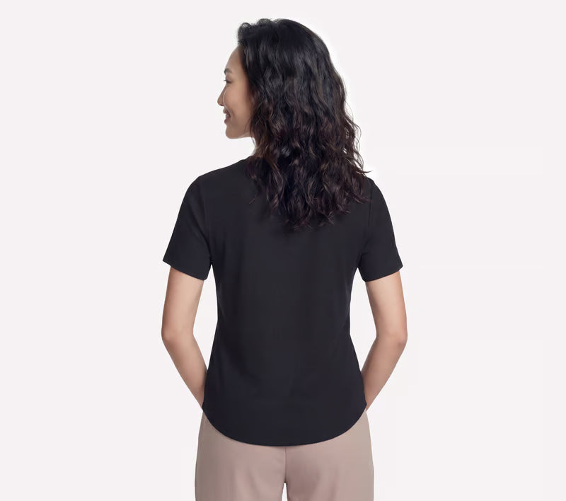 Skechers GO WALK Luxe Rib Tee W Black