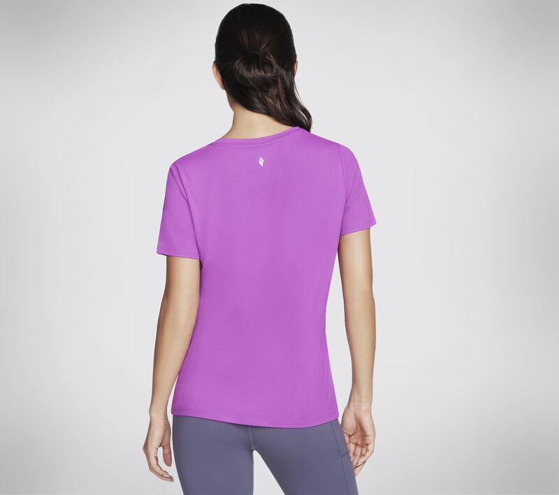 Skechers GO DRI Serene V-Neck T-Shirt W Violet