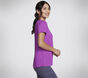 Skechers GO DRI Serene V-Neck T-Shirt W Violet