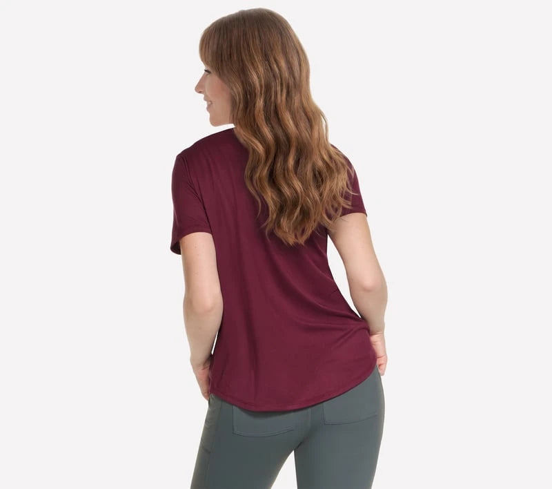 Skechers GO DRI Swift T-Shirt W Burgundy/Pink