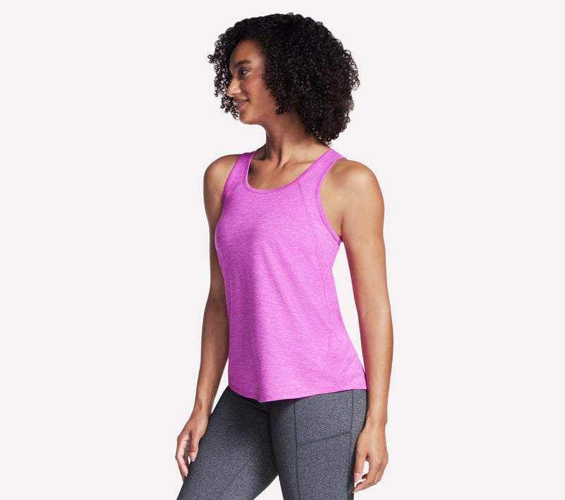 Skechers Go Dri Swift W Performance Tank Top Neon Pink / Lavender