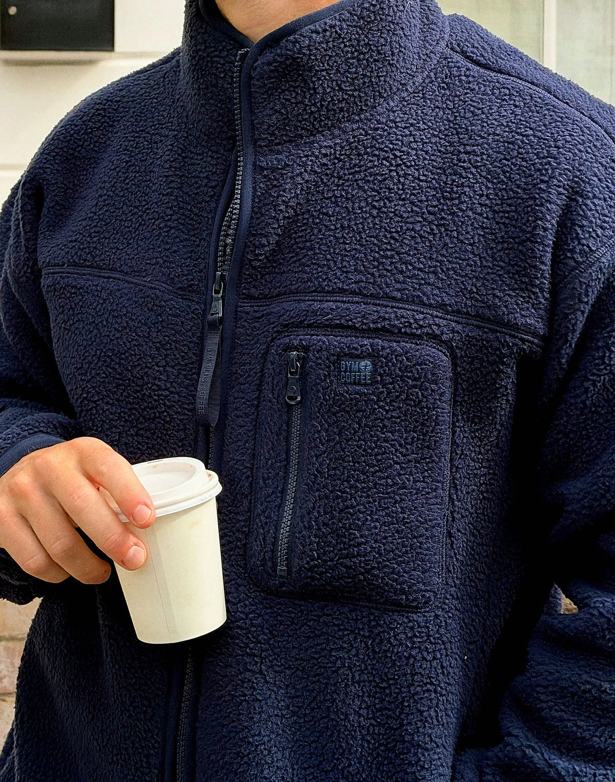 Gym + Coffee Women's Horizon Longline Full Zip in Twilight Navy